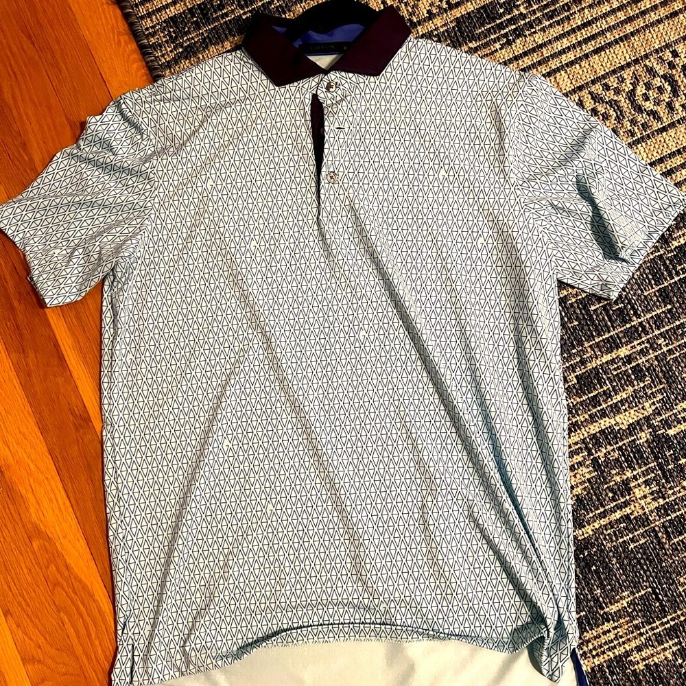 Like new greyson golf polo. Size M. Aqua green